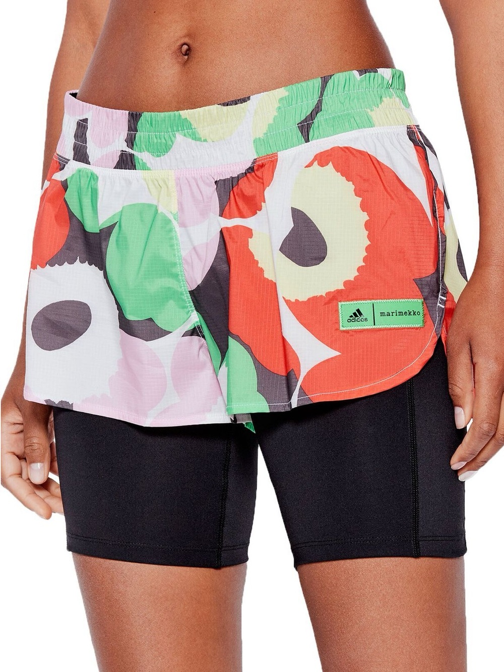 adidas x Marimekko 2-in-1 running shorts Sz S
